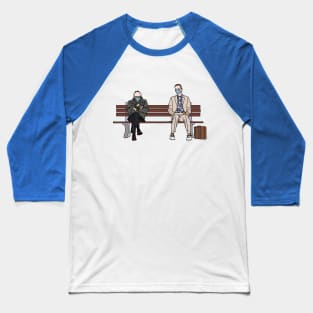 Bernie Sanders and Forrest Gump (color) Baseball T-Shirt